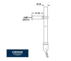 MEDIDAS TUBO DESCARGA GROHE